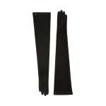 Max Mara Estremo Long Suede Gloves in Medium Grey | Gloves | Coveti