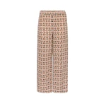 Max Mara Eusebio Printed Silk Crepe de Chine Trousers in Antique Rose | Tailored pants | Coveti