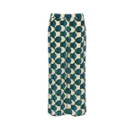 Max Mara Eusebio Printed Silk Crepe de Chine Trousers in Dark Green | Tailored pants | Coveti