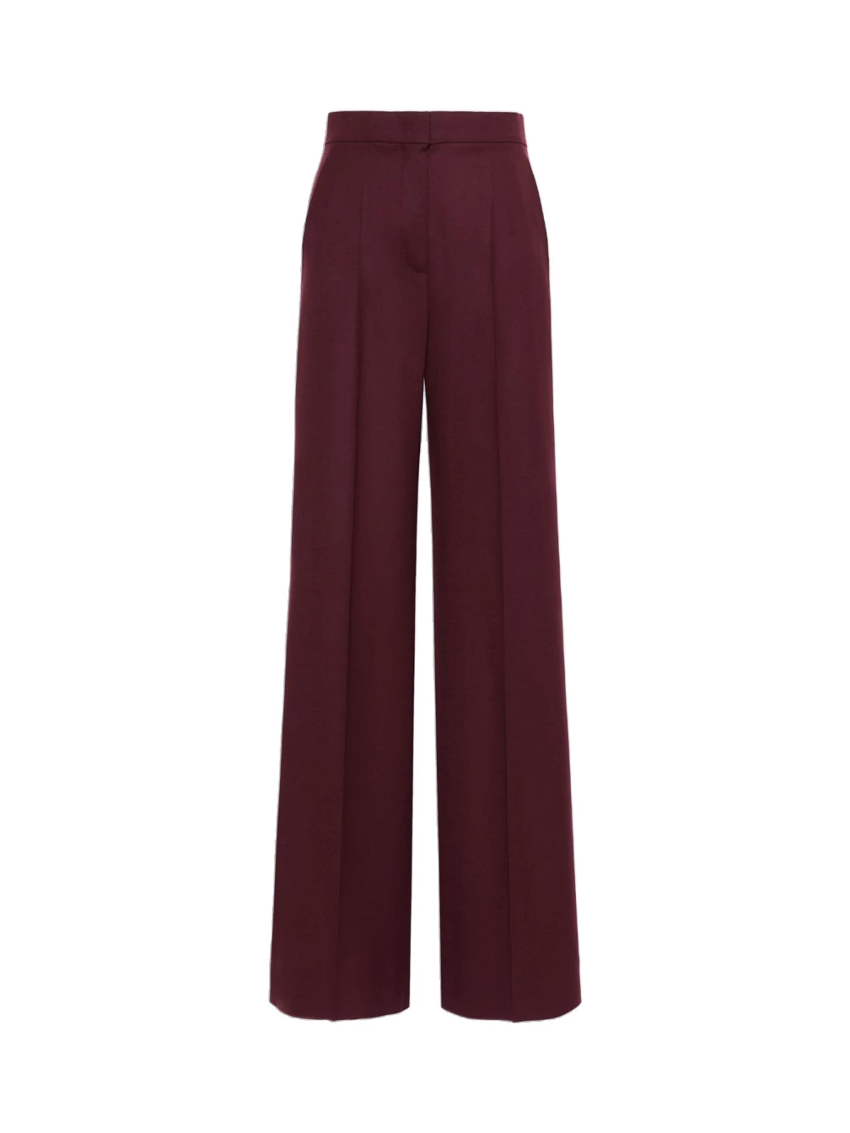 Max Mara Extra High-Waisted Wool Trousers in Wine Max Mara Extra High-Waisted Wool Trousers in Wine | Tailored pants | Coveti