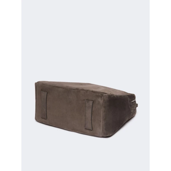 Max Mara Extra-Large Split Leather Shoulder Bag in Dark Brown | Shoulder & Crossbody Bags | Coveti
