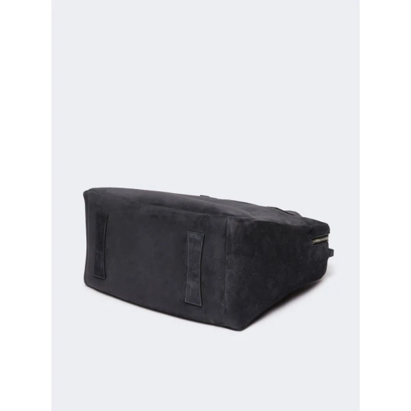 Max Mara Extra-Large Split Leather Shoulder Bag in Dark Grey | Shoulder & Crossbody Bags | Coveti