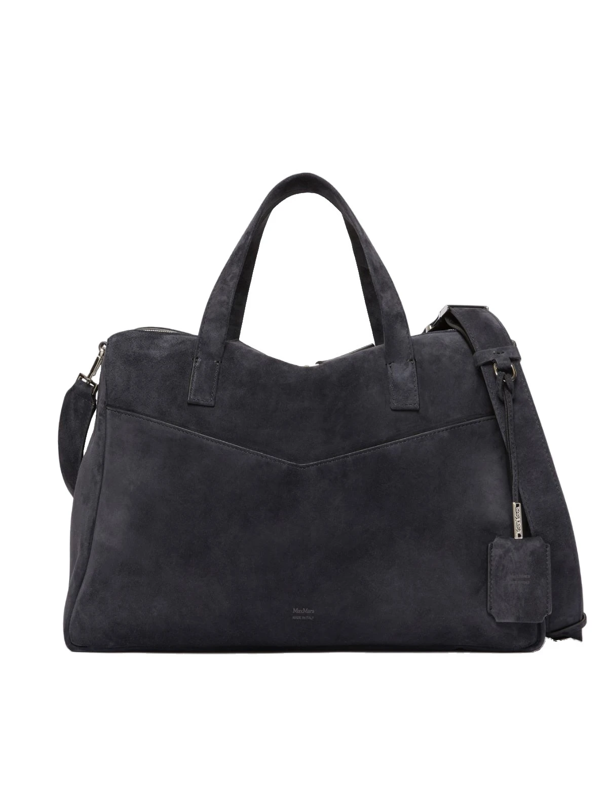 Max Mara Extra-Large Split Leather Shoulder Bag in Dark Grey Max Mara Extra-Large Split Leather Shoulder Bag in Dark Grey | Shoulder & Crossbody Bags | Coveti