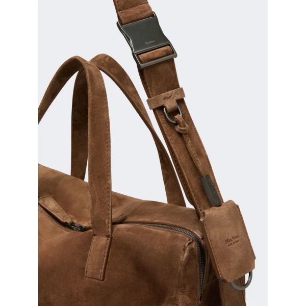 Max Mara Extra-Large Split Leather Shoulder Bag in Hazelnut Brown | Shoulder & Crossbody Bags | Coveti