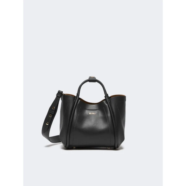Max Mara Extra Small Leather Marine Bag in Black | Mini Bags | Coveti