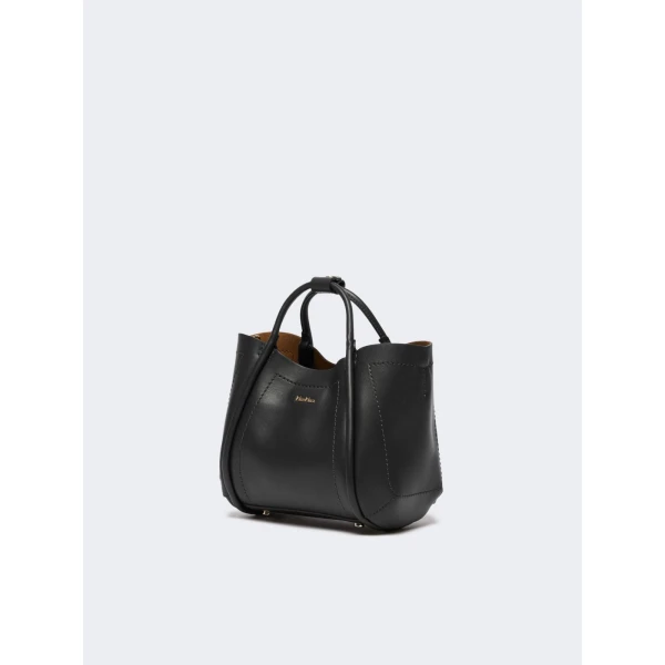 Max Mara Extra Small Leather Marine Bag in Black | Mini Bags | Coveti