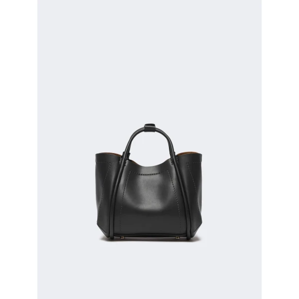 Max Mara Extra Small Leather Marine Bag in Black | Mini Bags | Coveti