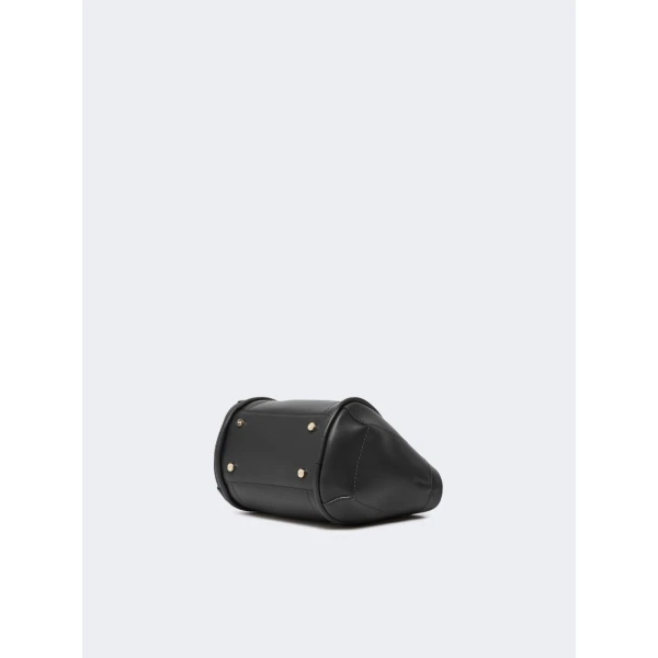 Max Mara Extra Small Leather Marine Bag in Black | Mini Bags | Coveti