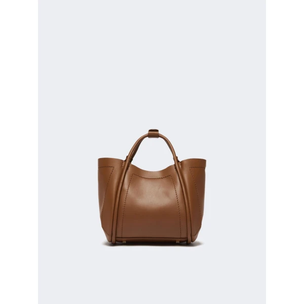 Max Mara Extra Small Leather Marine Bag in Brown Bronze | Mini Bags | Coveti