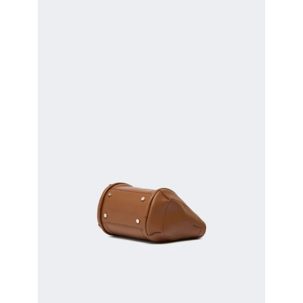 Max Mara Extra Small Leather Marine Bag in Brown Bronze | Mini Bags | Coveti