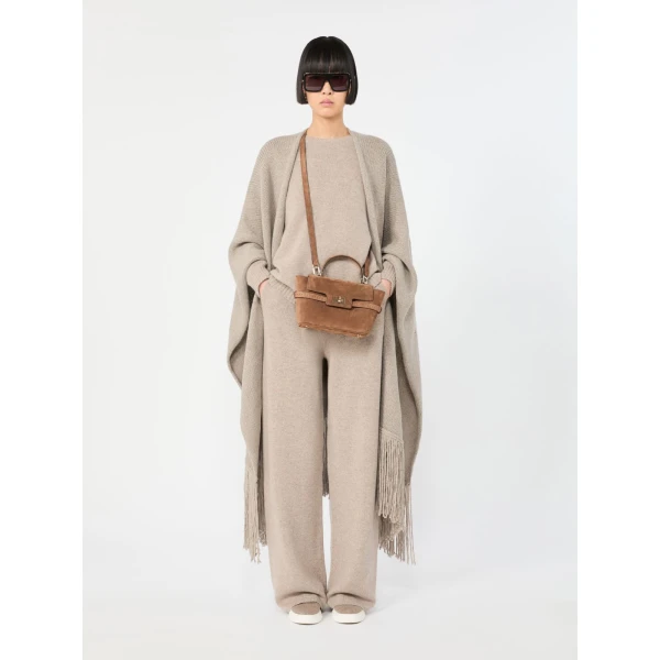 Max Mara Extra Small Margaux Suede Handbag in Brown | Mini Bags | Coveti