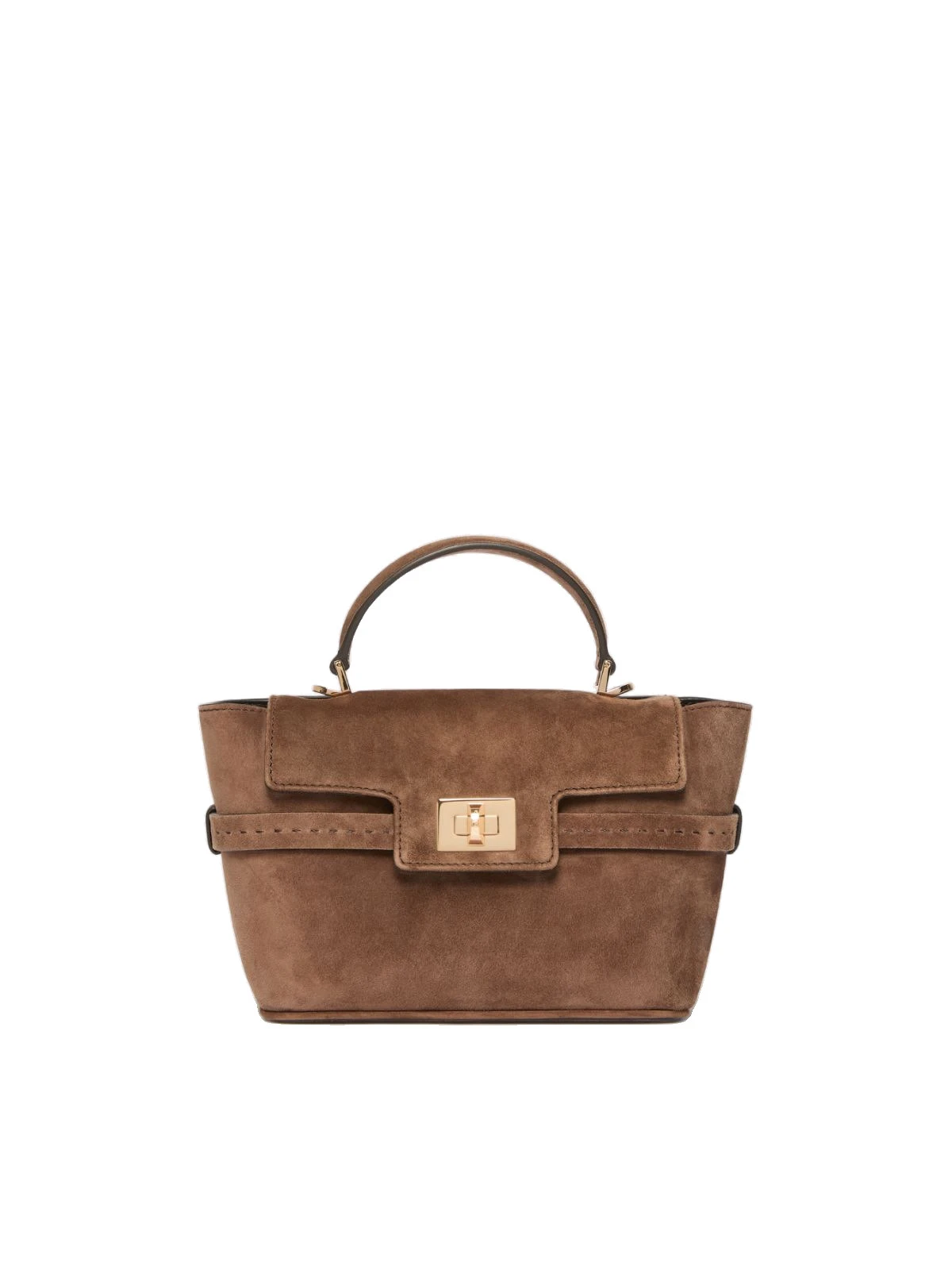 Max Mara Extra Small Margaux Suede Handbag in Brown Max Mara Extra Small Margaux Suede Handbag in Brown | Mini Bags | Coveti