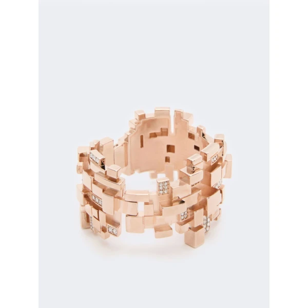 Max Mara Faida Rhinestone Bracelet in Bronze | Bracelets | Coveti
