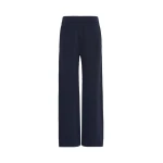 Max Mara Faida Viscose Crepe Knit Trousers in Ultramarine | Tailored pants | Coveti