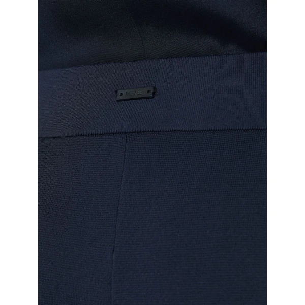 Max Mara Faida Viscose Crepe Knit Trousers in Ultramarine | Tailored pants | Coveti