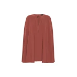 Max Mara Falange Short Cady Cape Dress in Antique Rose | Mini Dresses | Coveti