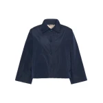 Max Mara Falena Reversible Padded Taffeta Jacket in Navy | Jackets | Coveti