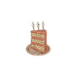 Max Mara Falla Rhinestone Brooch in Antique Rose | Brooches & Pins | Coveti