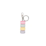 Max Mara Fantino Leather Keyring in Fuchsia | Bag charms | Coveti