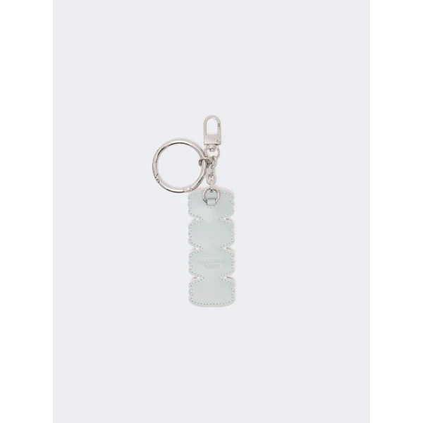 Max Mara Fantino Leather Keyring in Fuchsia | Bag charms | Coveti