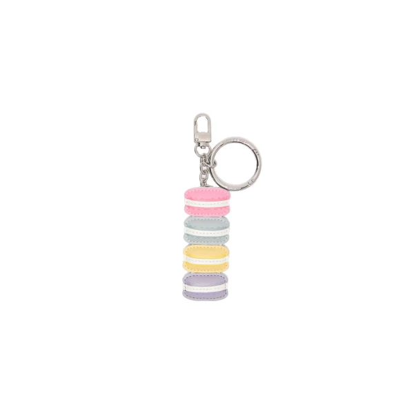 Fantino Leather Keyring in Fuchsia