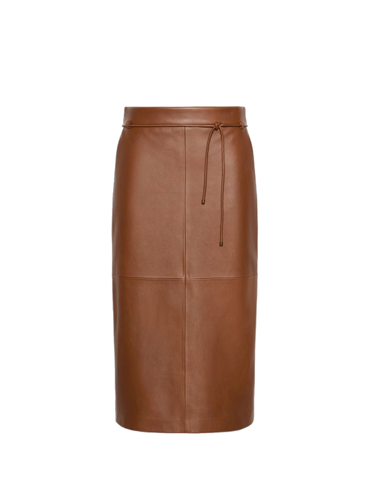 Max Mara Fantino Natural Nappa Leather Pencil Skirt in Tobacco Max Mara Fantino Natural Nappa Leather Pencil Skirt in Tobacco | Leather Skirts | Coveti
