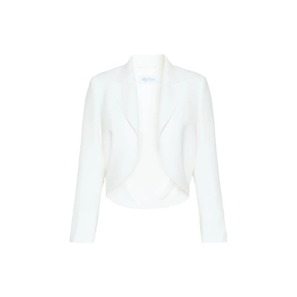 Farnese Short Compact Cady Jacket in White