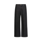 Max Mara Faro Straight-Leg Cotton Denim Jeans in Black | Denim | Coveti