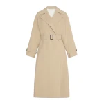 Max Mara Fatto Long Water-Repellent Trench Coat in Beige | Trench Coat | Coveti