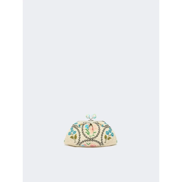 Max Mara Favella Extra Small Beaded Pasticcino Bag in Pink | Mini Bags | Coveti