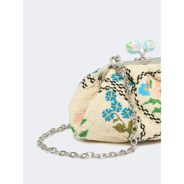 Max Mara Favella Extra Small Beaded Pasticcino Bag in Pink | Mini Bags | Coveti