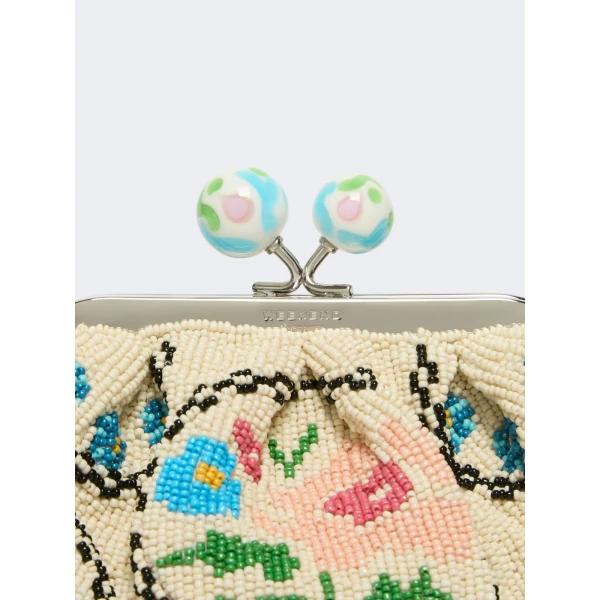 Max Mara Favella Extra Small Beaded Pasticcino Bag in Pink | Mini Bags | Coveti