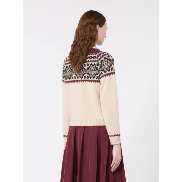 Max Mara Febe Alpaca Blend Cardigan in Ivory | Cardigan | Coveti