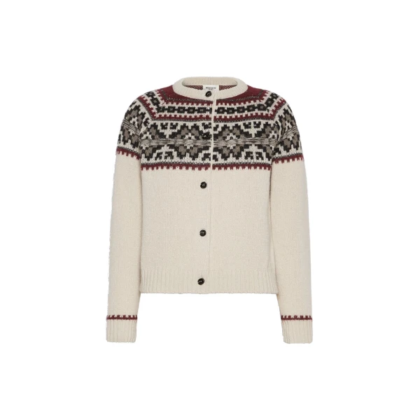 Febe Alpaca Blend Cardigan in Ivory