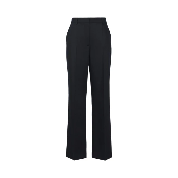 Max Mara Fenice Wool Cavalry Twill Trousers in Ultramarine | Tailored pants | Coveti