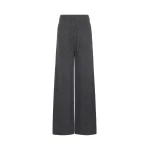 Max Mara Fiabe Wide Cashmere Trousers in Dark Grey | Wide leg pants | Coveti