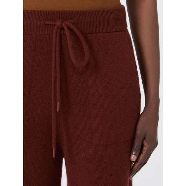 Max Mara Fiabe Wide Cashmere Trousers in Rust | Wide leg pants | Coveti