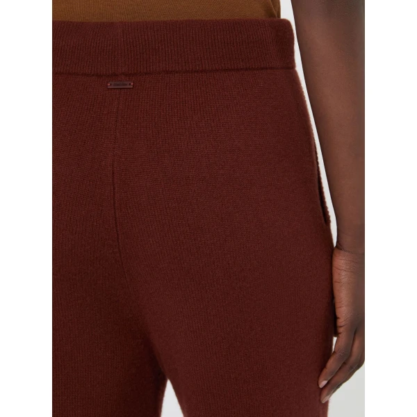 Max Mara Fiabe Wide Cashmere Trousers in Rust | Wide leg pants | Coveti