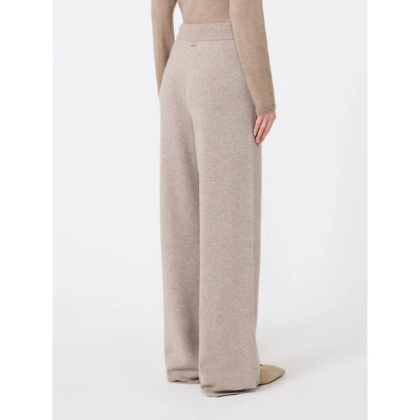 Max Mara Fiabe Wide Cashmere Trousers in Sand | Wide leg pants | Coveti