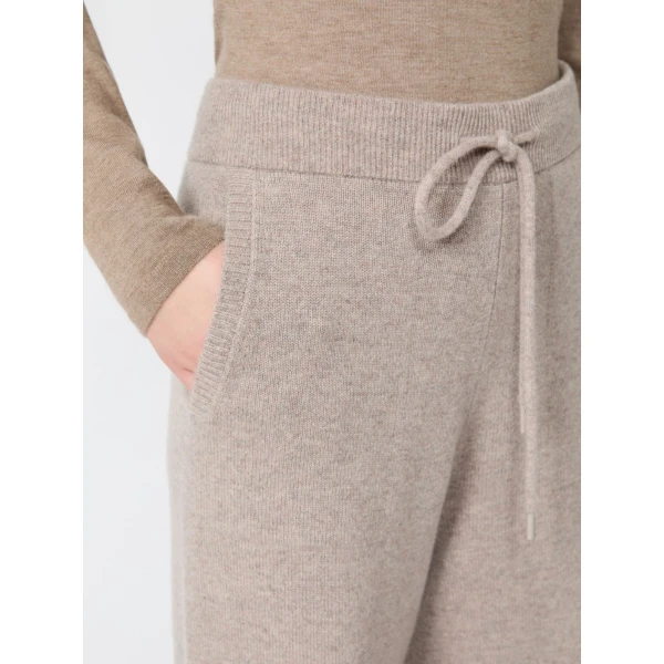 Max Mara Fiabe Wide Cashmere Trousers in Sand | Wide leg pants | Coveti