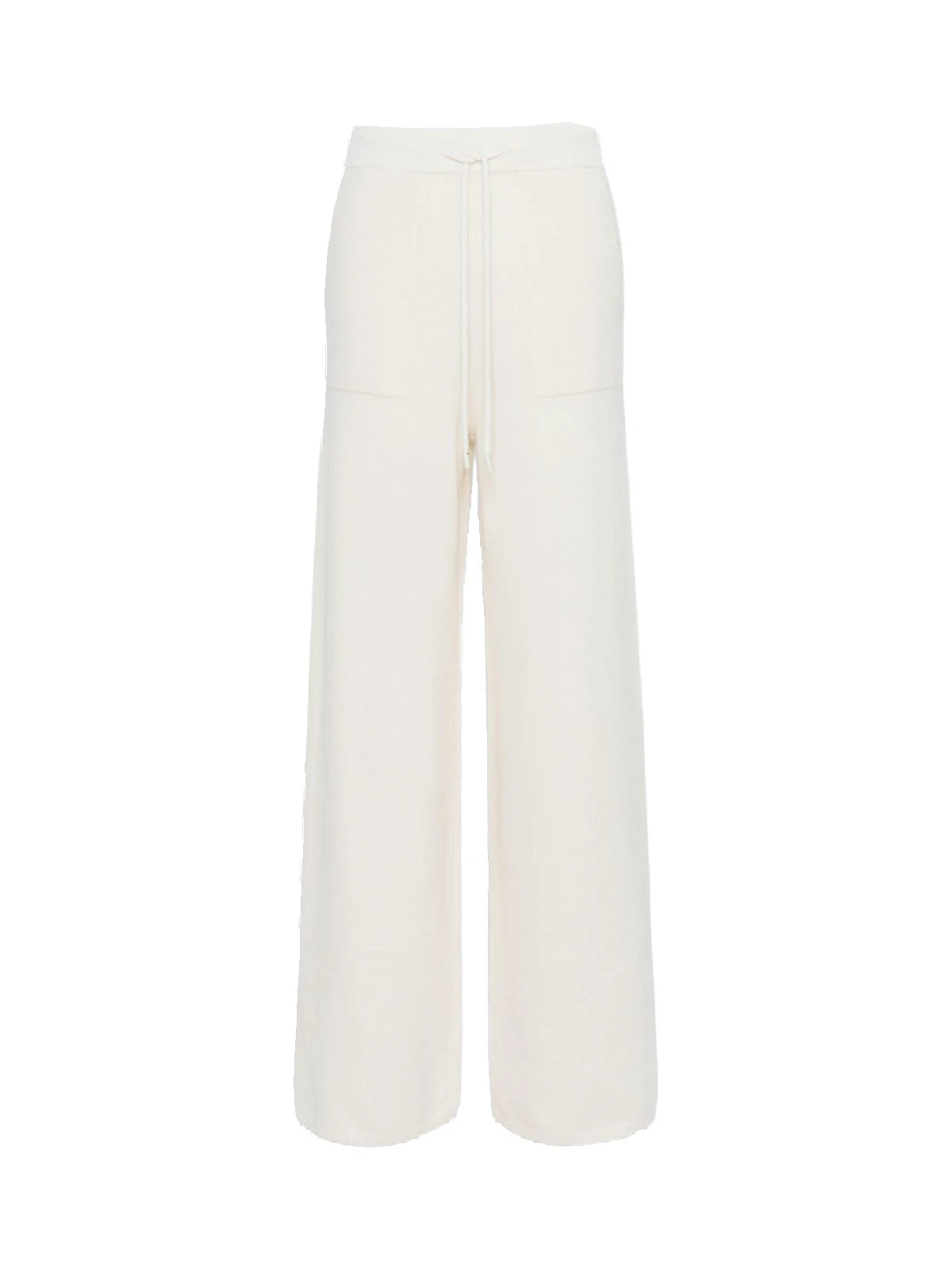 Max Mara Fiabe Wide Cashmere Trousers in White Max Mara Fiabe Wide Cashmere Trousers in White | Wide leg pants | Coveti
