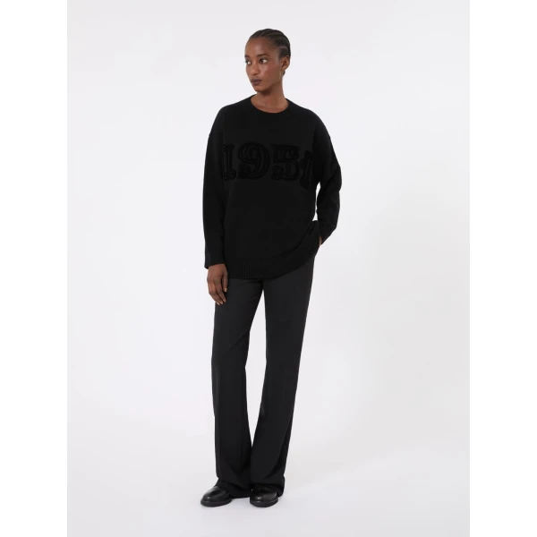 Max Mara Fido Wool and Cashmere Jumper in Black | Sweaters | Coveti