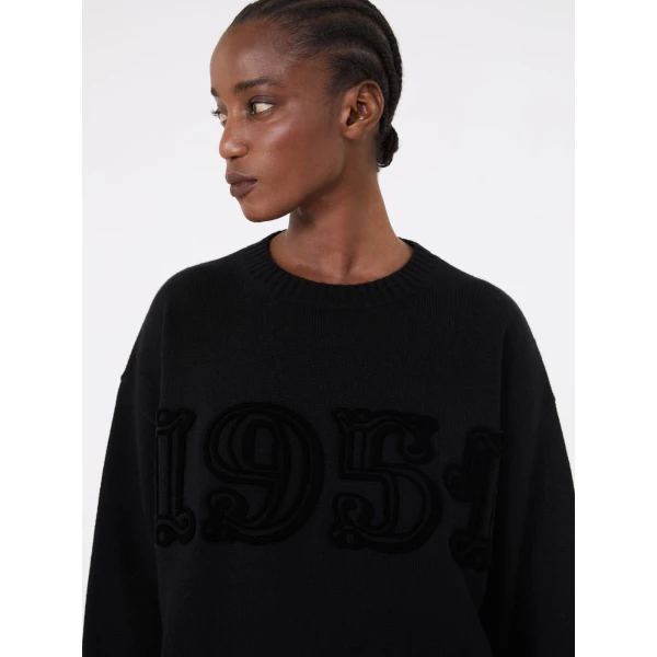 Max Mara Fido Wool and Cashmere Jumper in Black | Sweaters | Coveti