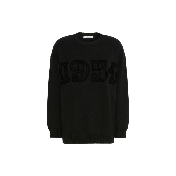 Max Mara Fido Wool and Cashmere Jumper in Black | Sweaters | Coveti