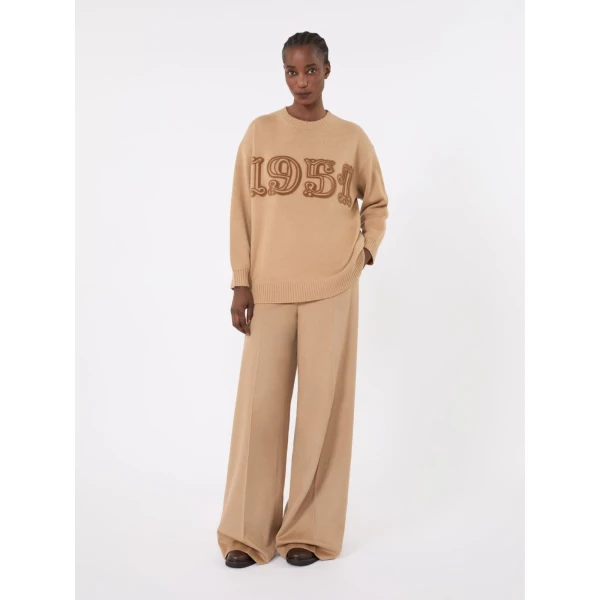Max Mara Fido Wool and Cashmere Jumper in Camel | Sweaters | Coveti