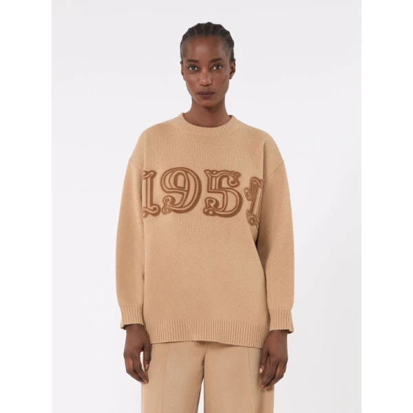 Max Mara Fido Wool and Cashmere Jumper in Camel | Sweaters | Coveti