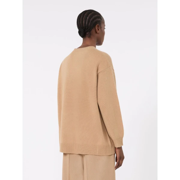 Max Mara Fido Wool and Cashmere Jumper in Camel | Sweaters | Coveti
