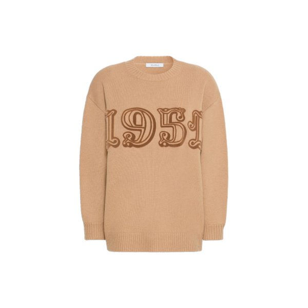 Max Mara Fido Wool and Cashmere Jumper in Camel | Sweaters | Coveti