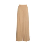 Max Mara Filato Wide Sable-Look Camel Trousers in Camel | Wide leg pants | Coveti