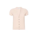 Max Mara Finito Viscose Crepe Cardigan in Pink | Cardigan | Coveti